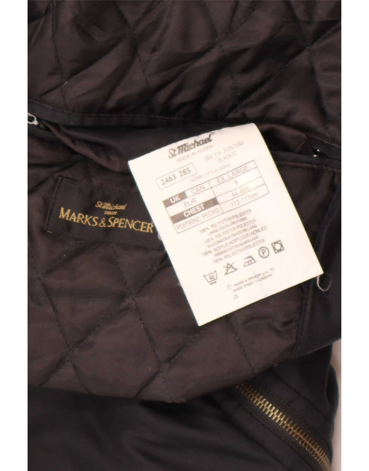 Мужской бомбер Marks & Spencer St. Michael UK 42 XL, черный полиэстер