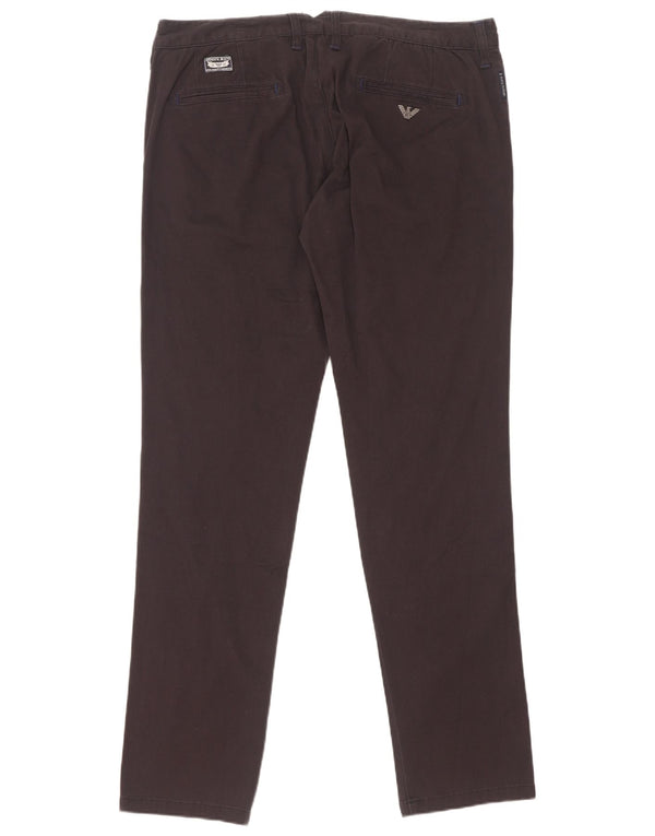 Мужские брюки чинос Armani Extra Sim Fit W36 L35, черный хлопок