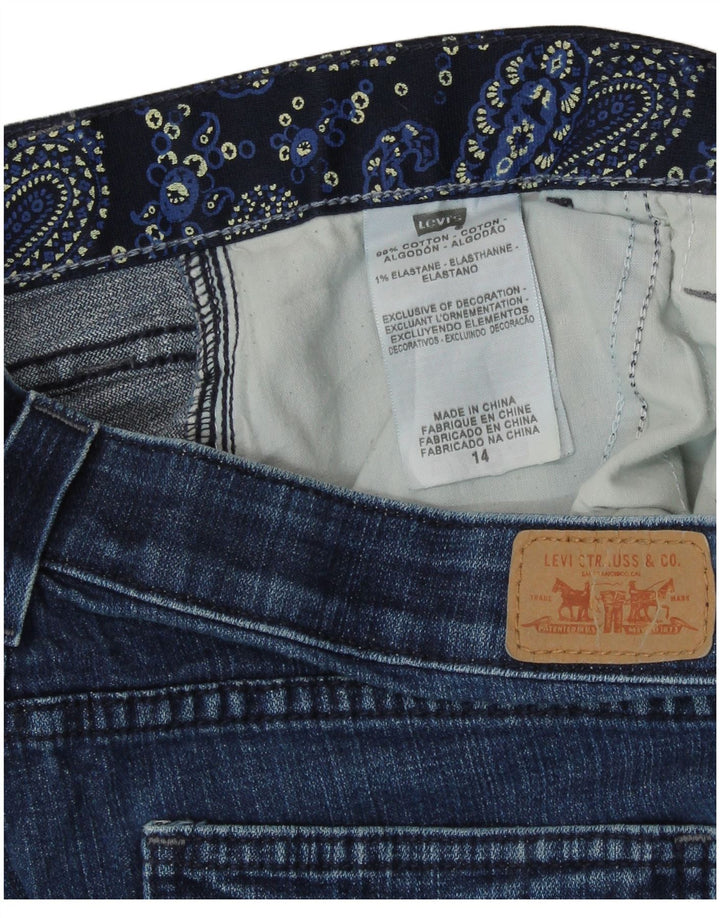 Женские джинсы-капри LEVI'S US 14 XL W36 L20 Синие, хлопок