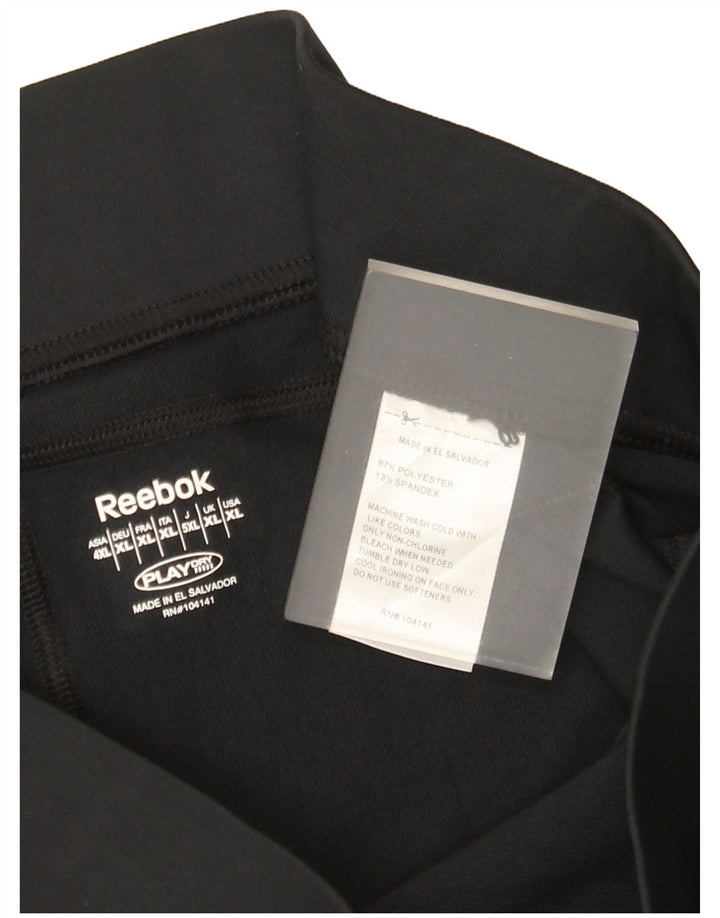 Женские леггинсы Reebok UK 18 XL, черные, полиэстер