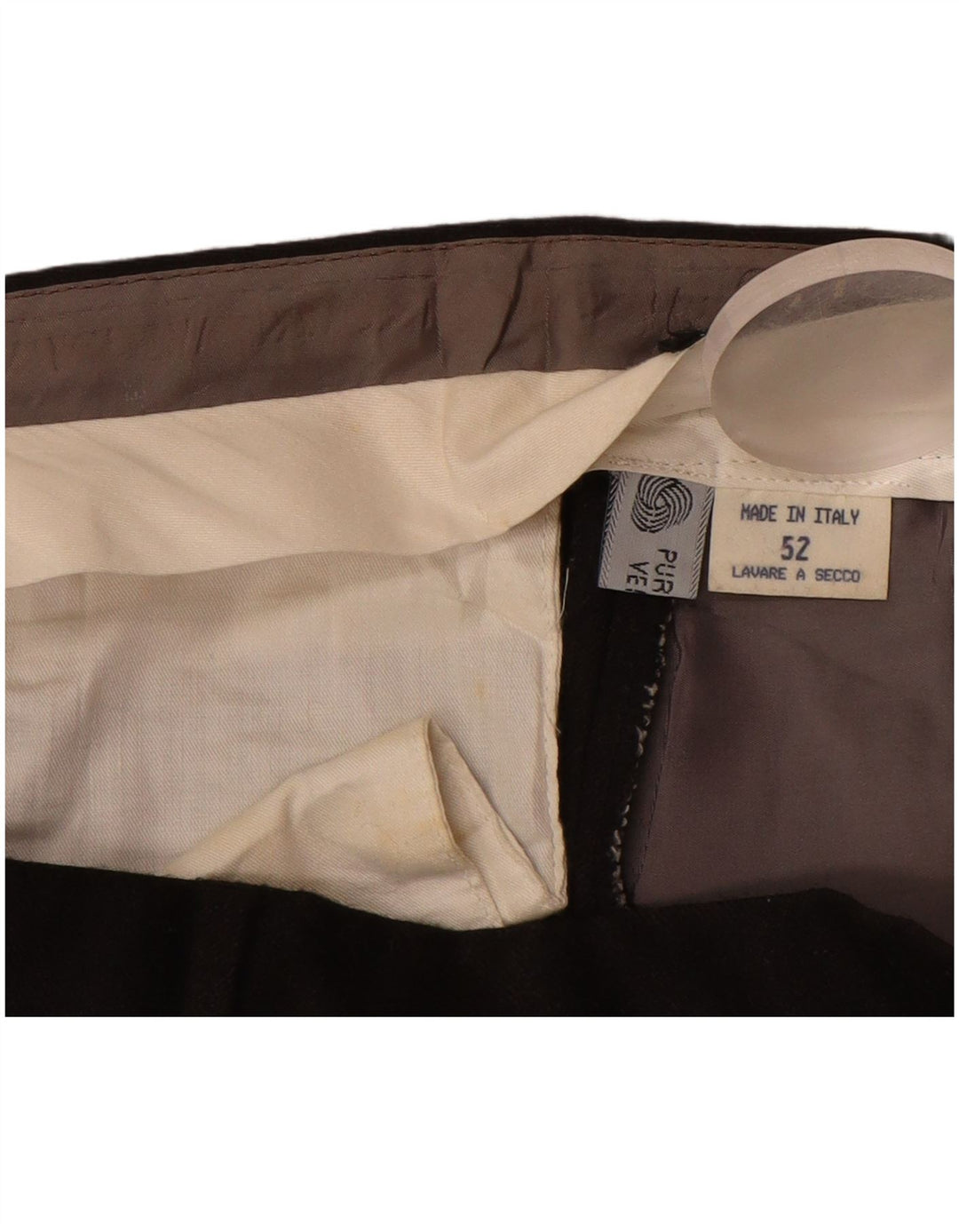 Мужские костюмные брюки MARCO PLANESIO IT 52 XL W34 L33 черные шерстяные