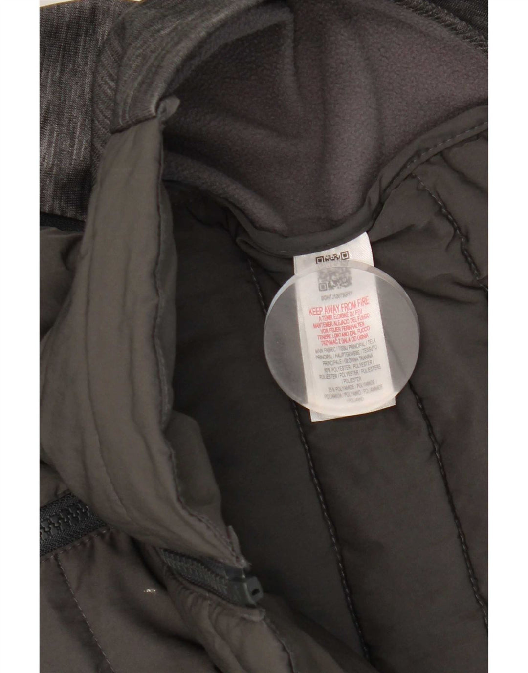 Berghaus Утепленная куртка с капюшоном для мальчиков 14-15 лет Серый полиэстер с цветными блоками