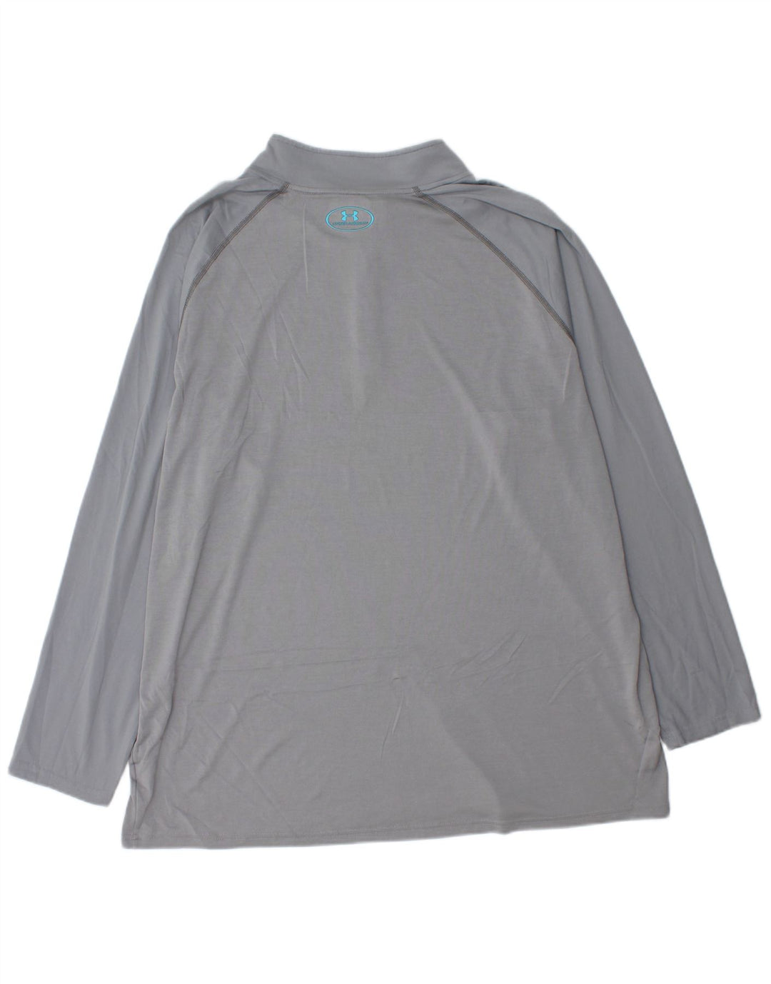 Мужской пуловер с воротником на молнии UNDER ARMOR, спортивный костюм, топ 3XL, серый