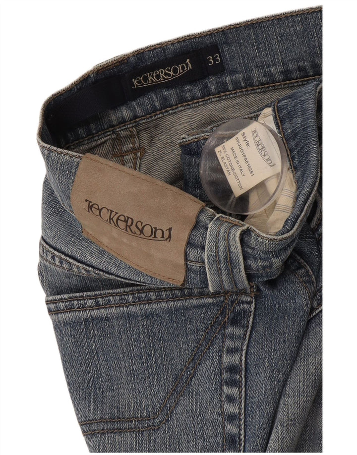 Мужские прямые джинсы Jeckerson W33 L29 синие, хлопок