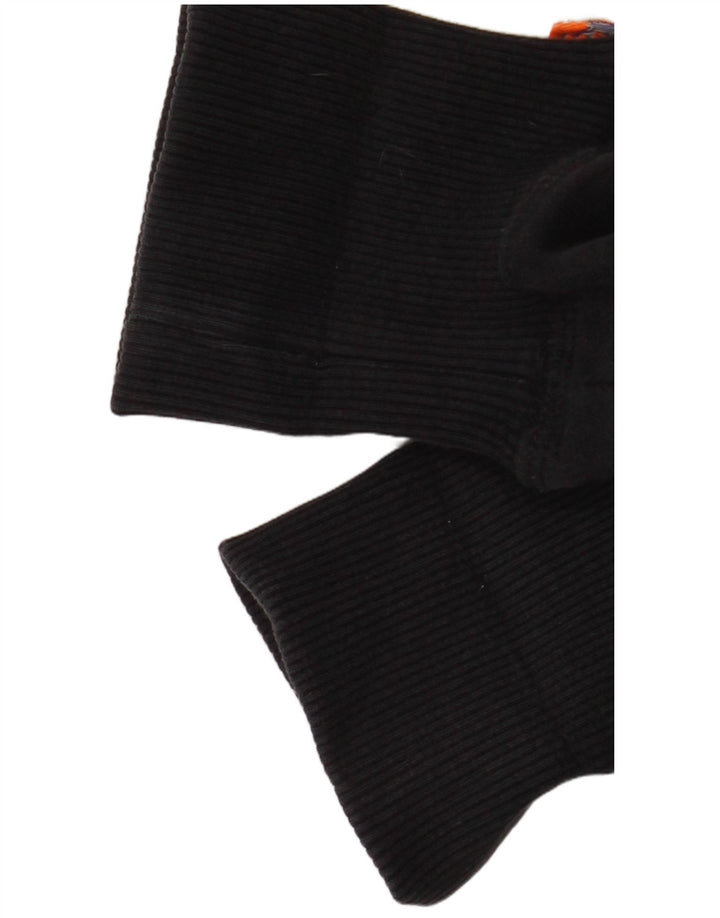 Мужской свитшот с рисунком Superdry, хлопковый джемпер среднего размера, черный