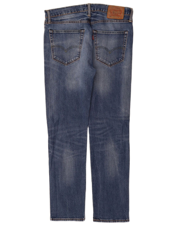 Мужские зауженные джинсы Levi's 502 W32 L32 синие, хлопок