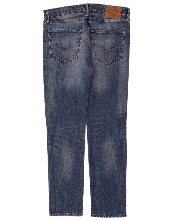 Мужские зауженные джинсы Levi's 502 W32 L32 синие, хлопок