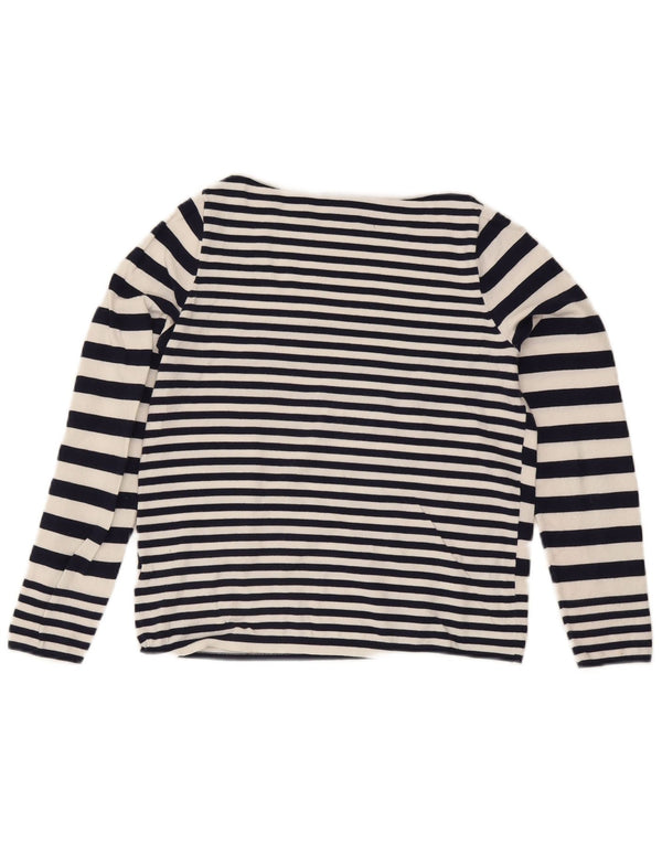 Женский джемпер с вырезом «лодочка» Tommy Hilfiger UK 10, маленький белый морской стиль
