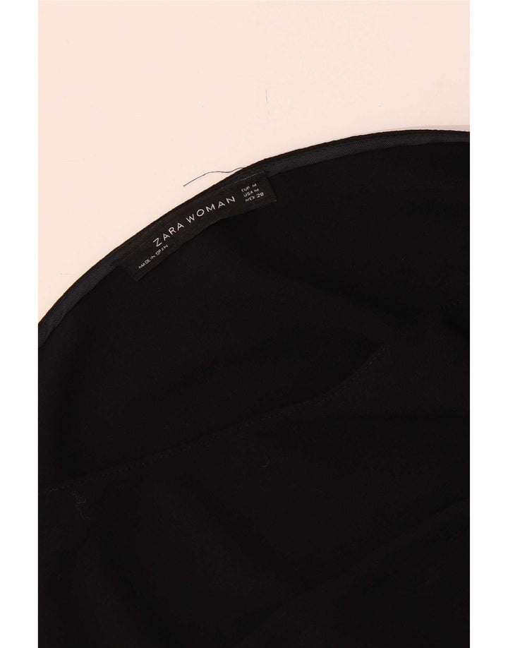 Женское базовое платье Zara с рукавом 3/4, Великобритания 12, средний черный