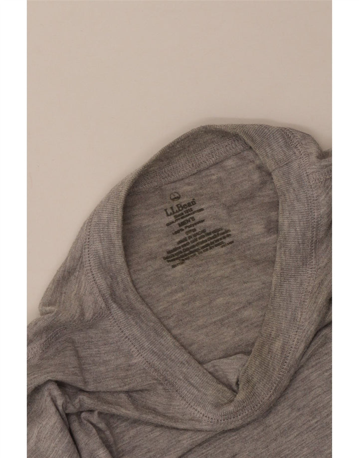 Мужская футболка L.L.Bean Верх среднего серого цвета с крапинками из полиэстера