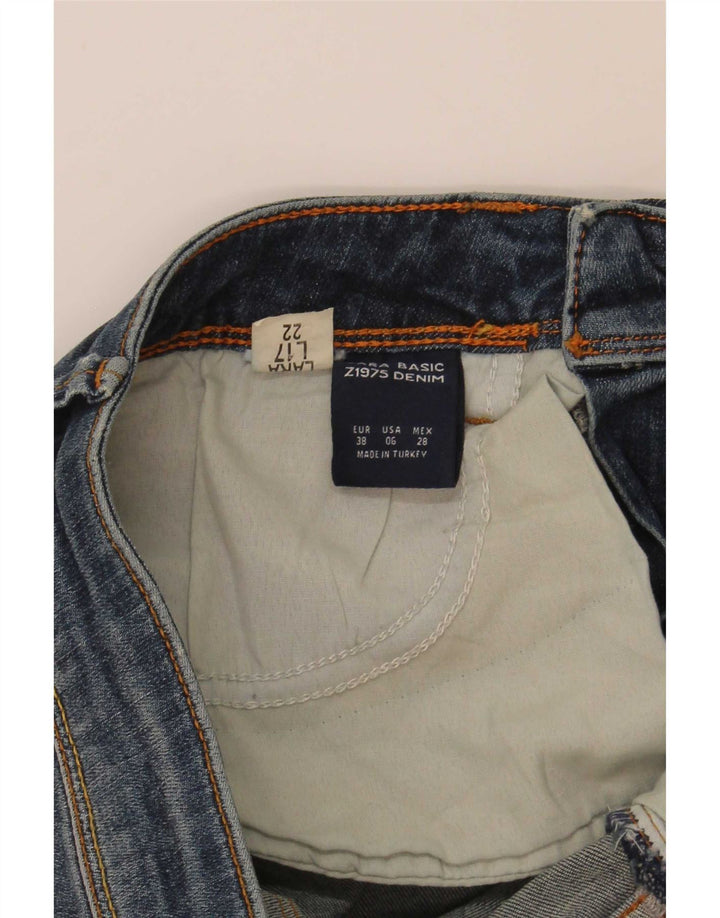 Женские джинсовые шорты Zara EU 38, маленькие W28, синие