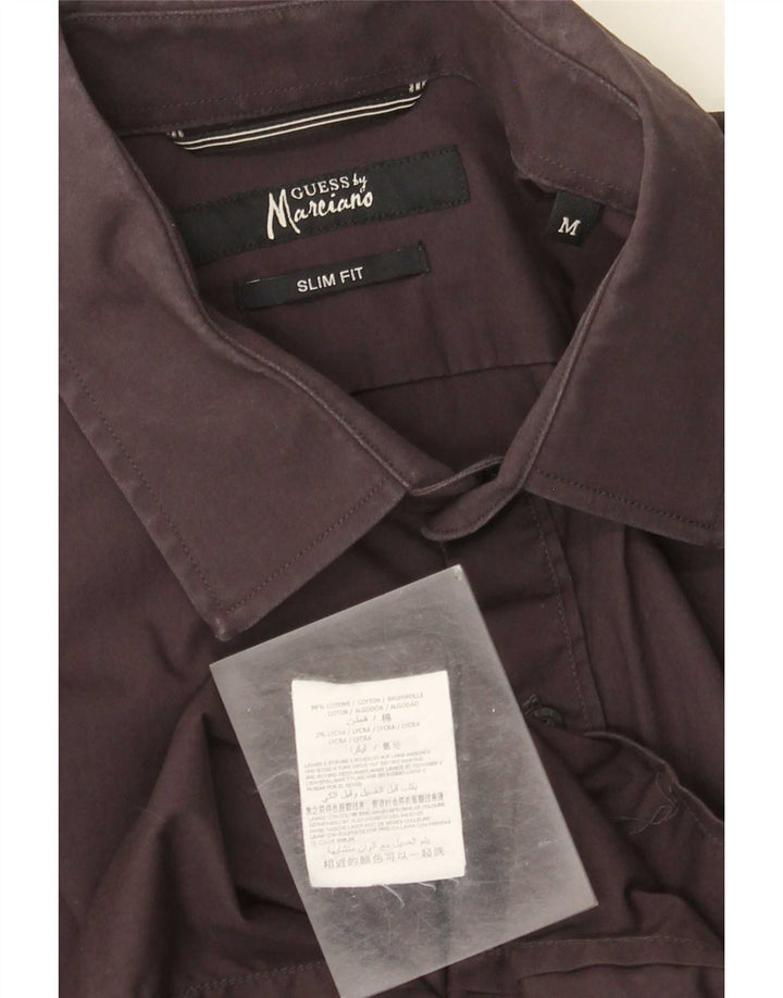 Мужская строгая рубашка Guess By Marciano среднего коричневого цвета из хлопка