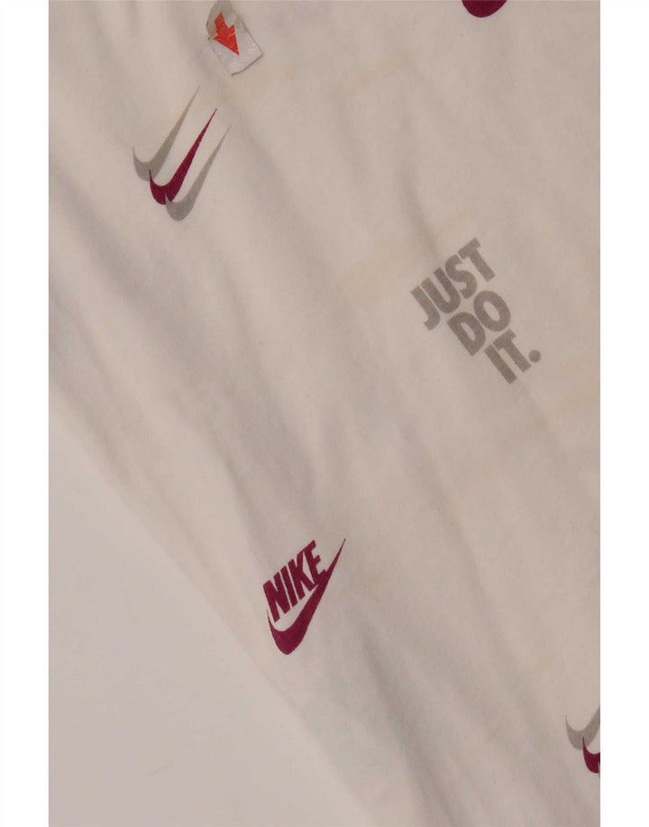 Мужская футболка с рисунком Nike, большой белый хлопок