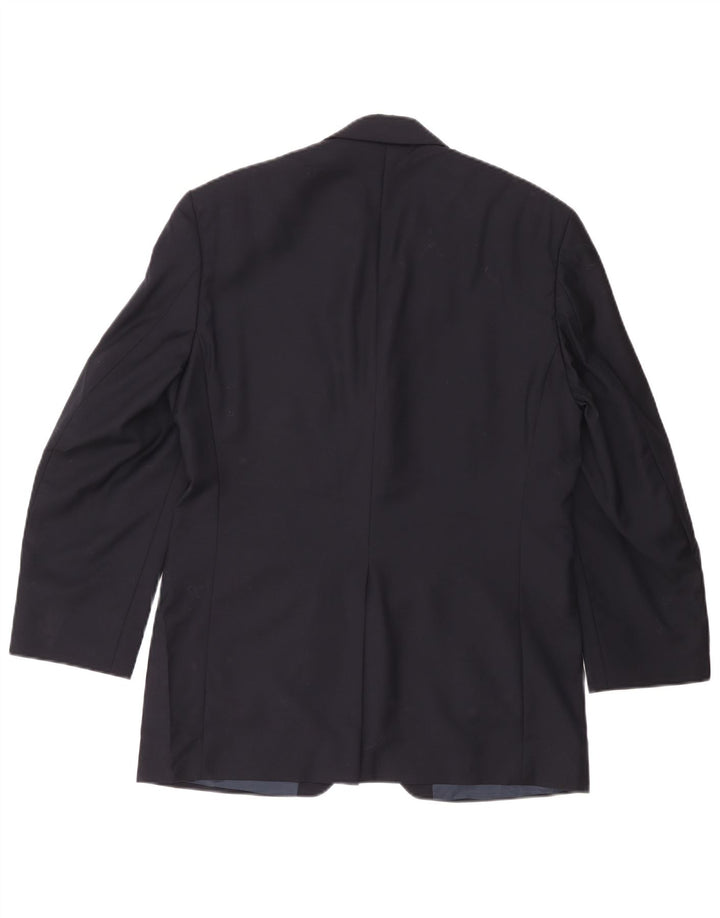 Мужской пиджак на 3 пуговицах Ralph Lauren, Великобритания, 38, маленький, темно-синий, шерстяной