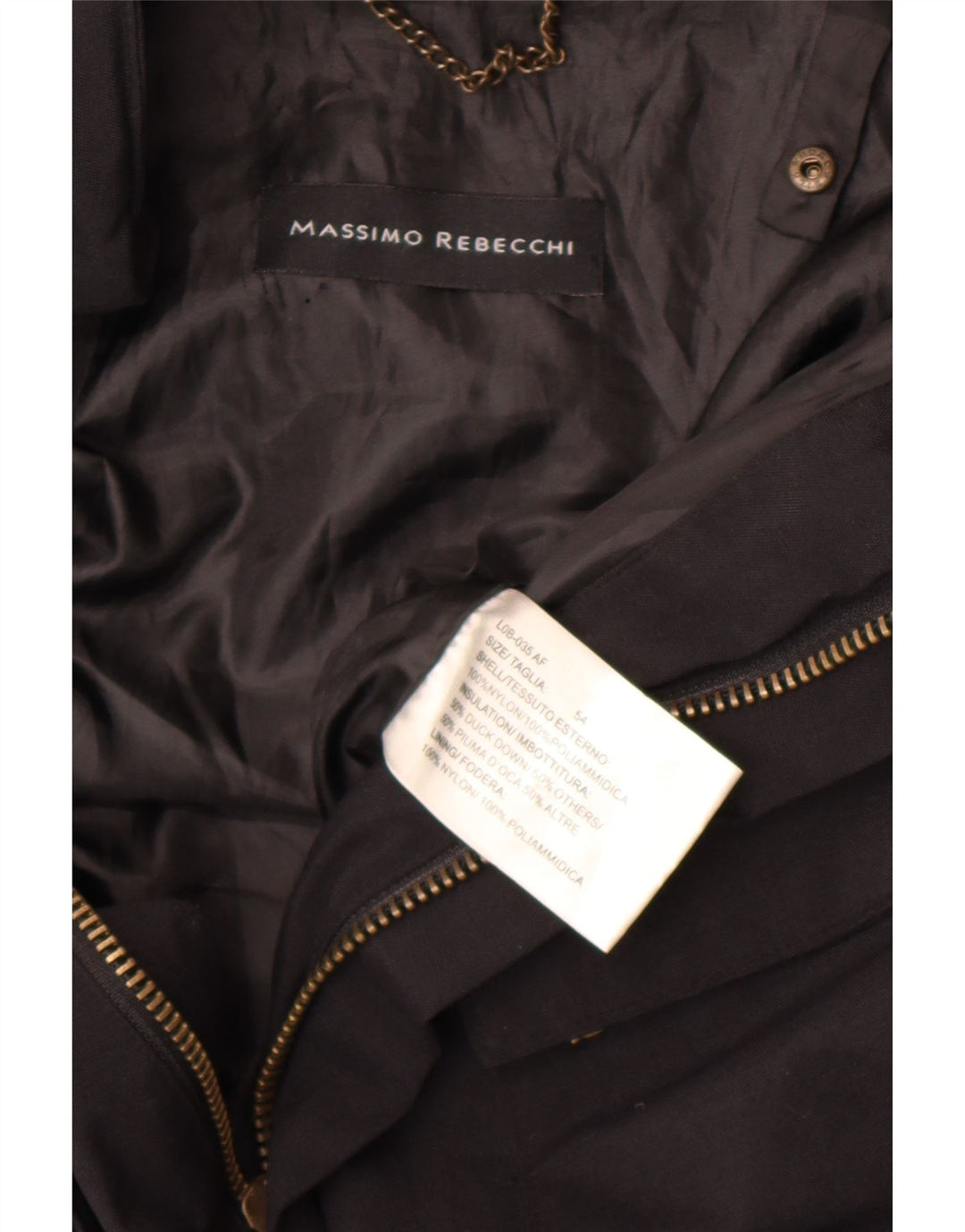 Мужская куртка Massimo Rebecchi IT 54 2XL, черный нейлон