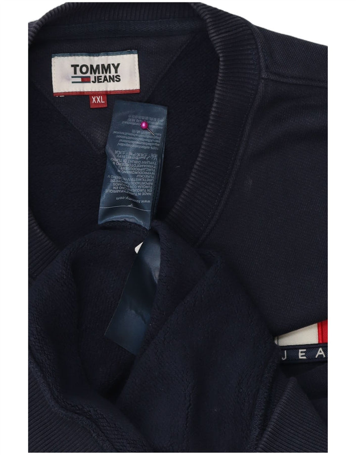 TOMMY HILFIGER Мужской свитер джемпер 2XL темно-синий хлопок