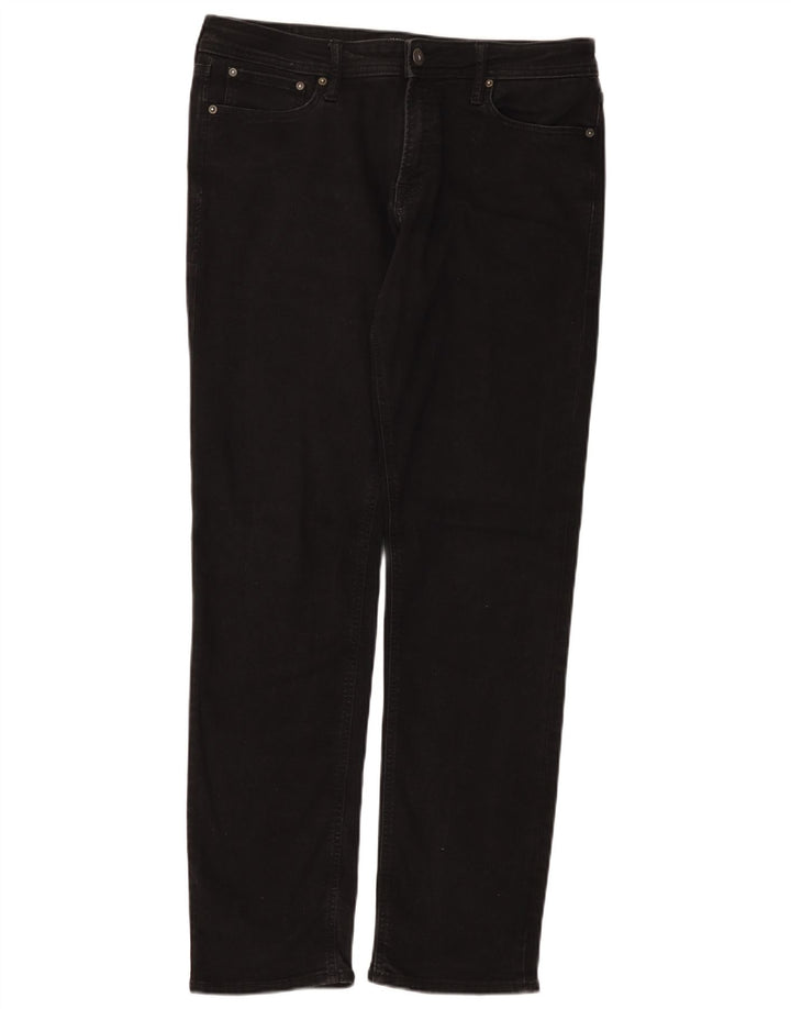 Мужские прямые джинсы Jack & Jones W34 L34, черный хлопок