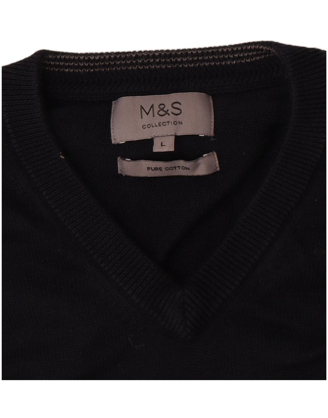 Мужская майка Marks & Spencer, большая темно-синяя хлопковая майка