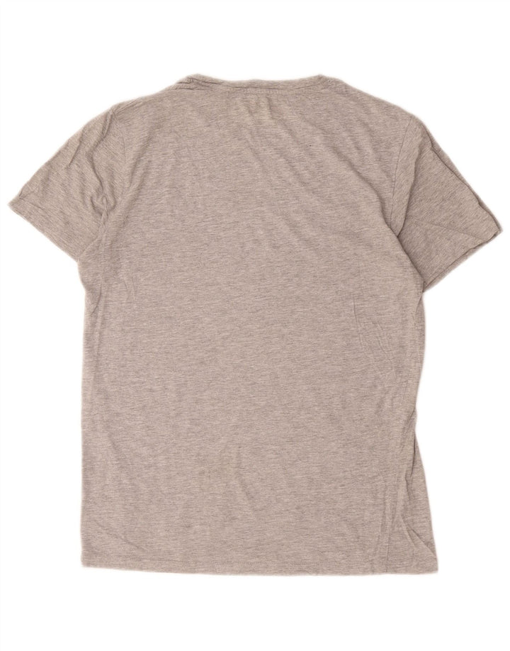 Мужская футболка Jack & Jones из хлопка среднего серого цвета