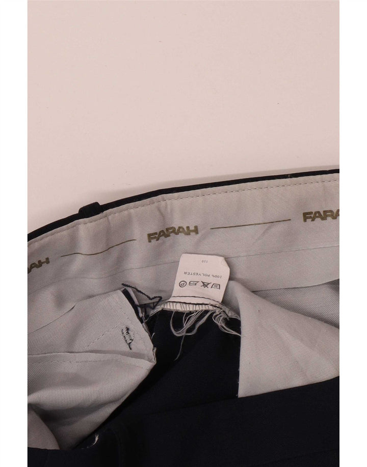 Мужские прямые повседневные брюки Farah W36 L30 темно-синие из полиэстера