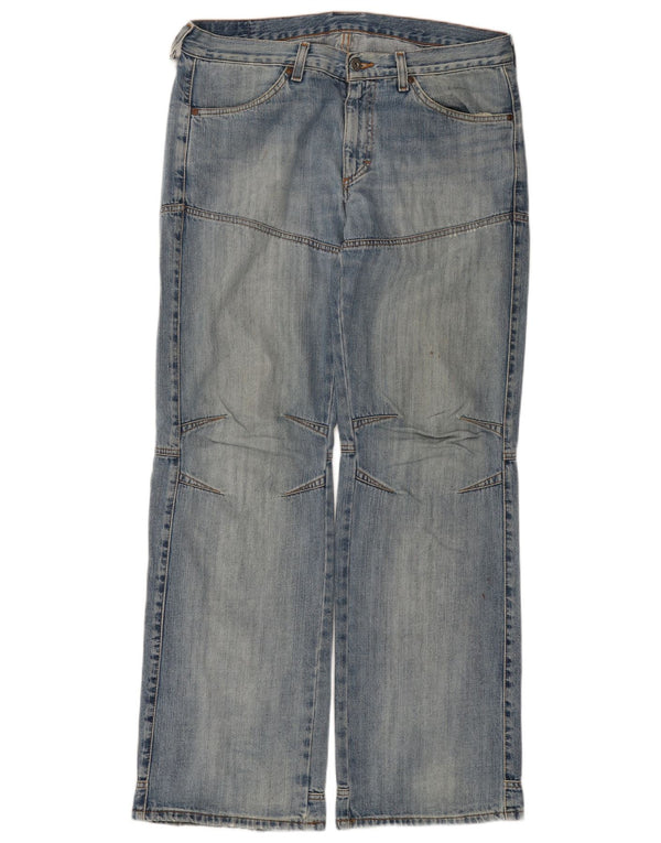 Мужская рабочая одежда MUSTANG, прямые джинсы W33 L34, синий хлопок