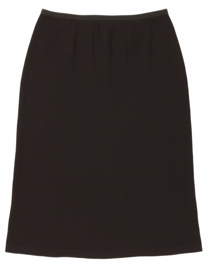 Винтажная женская юбка-трапеция W30, средняя черная