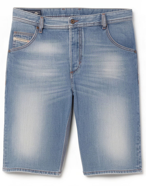 Мужские джинсовые шорты Diesel Medium W33, синий хлопок