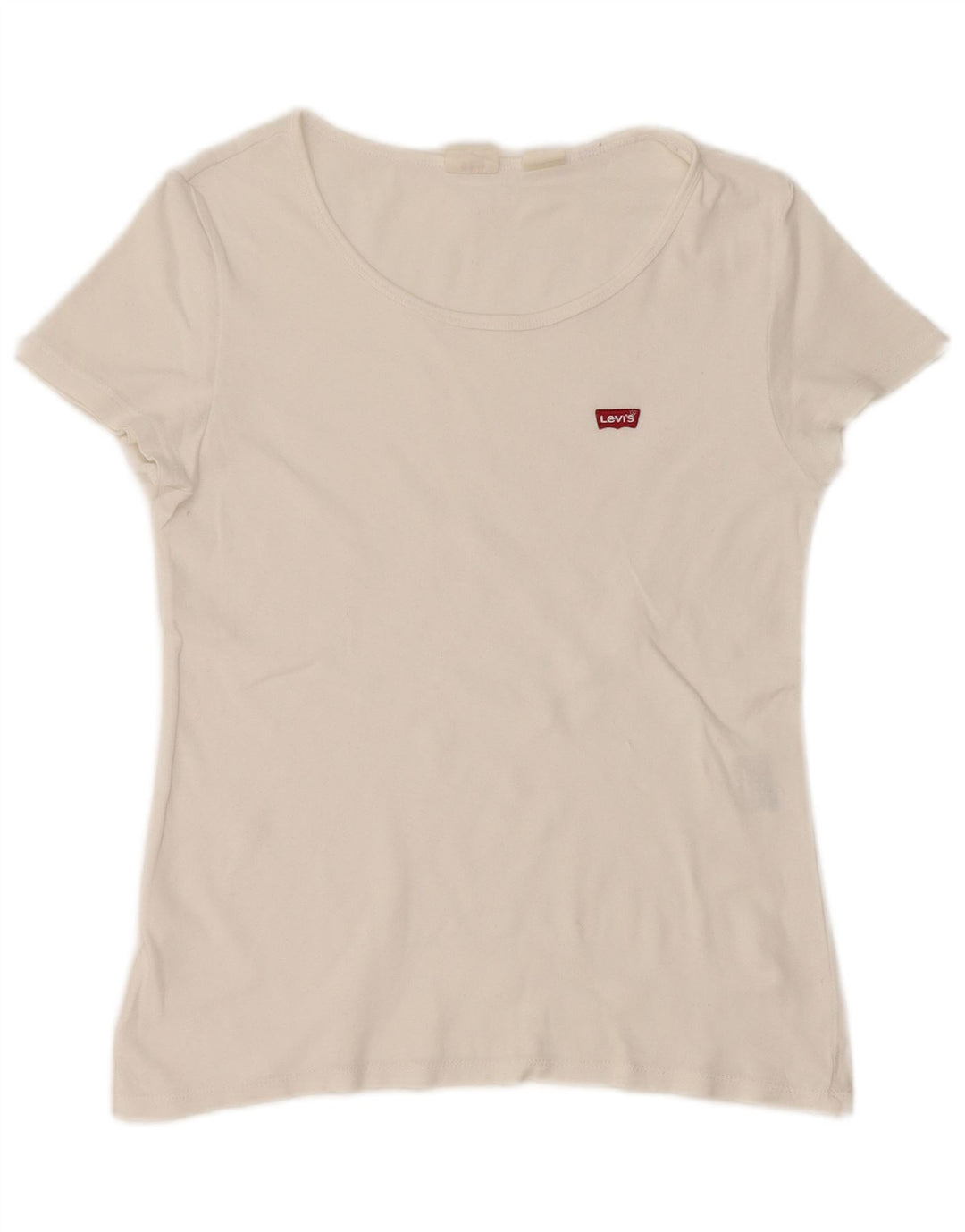 Женская укороченная футболка Levi's Top UK 12, средний белый