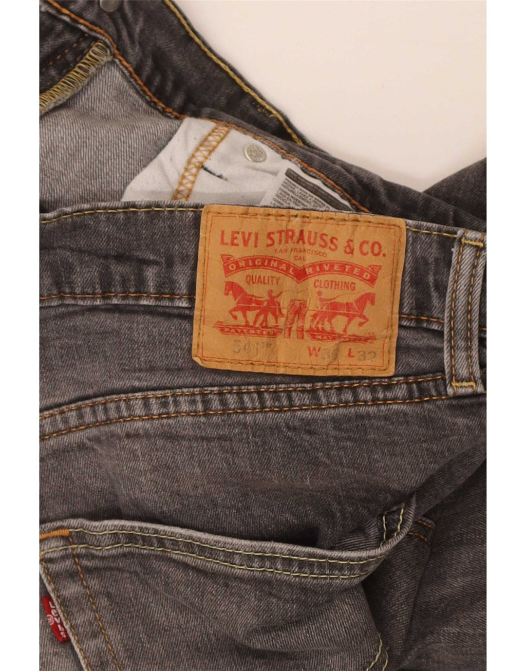Мужские джинсы Levi's 541 Slim W36 L32 Серые хлопковые