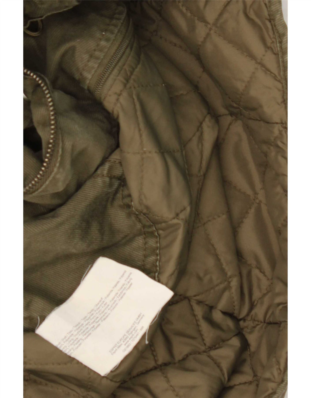 Женская парка Esprit с капюшоном UK 8, маленький цвет хаки, хлопок