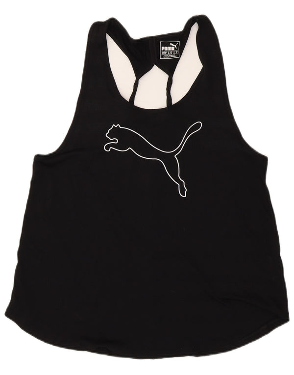 Женский жилет с рисунком PUMA UK 16, большой черный полиэстер