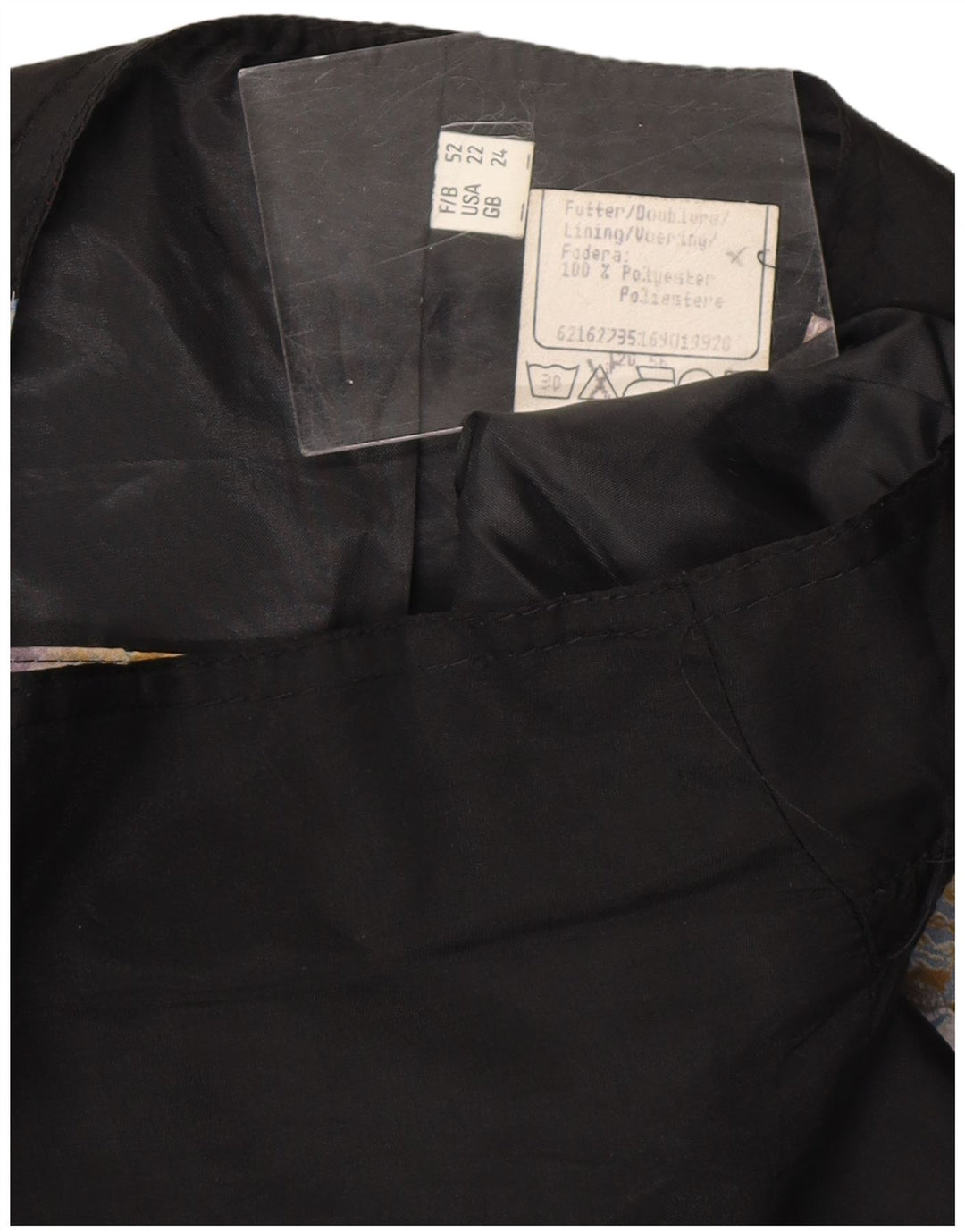 ВИНТАЖНЫЙ женский жилет UK 24 4XL разноцветный полиэстер с узором пейсли