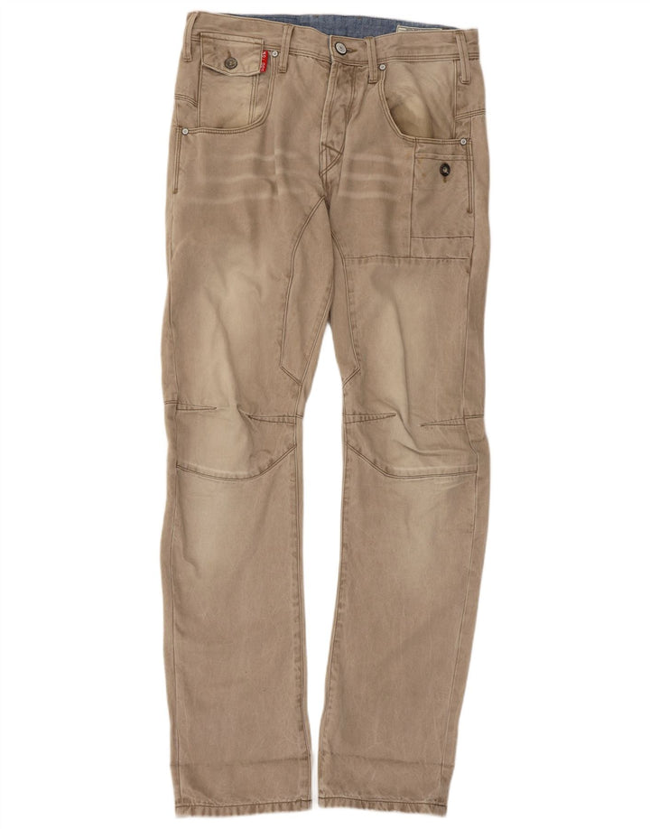 Мужские прямые брюки карго Jack & Jones W34 L31 коричневые
