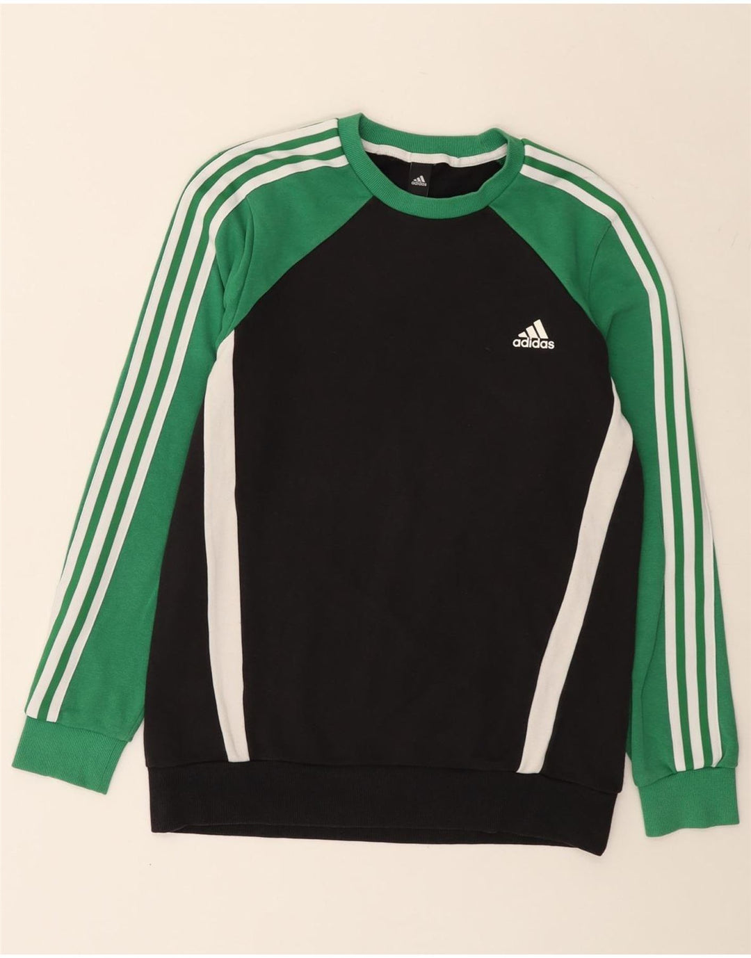 Мужской свитер Adidas, джемпер, средний черный, хлопок с цветными блоками