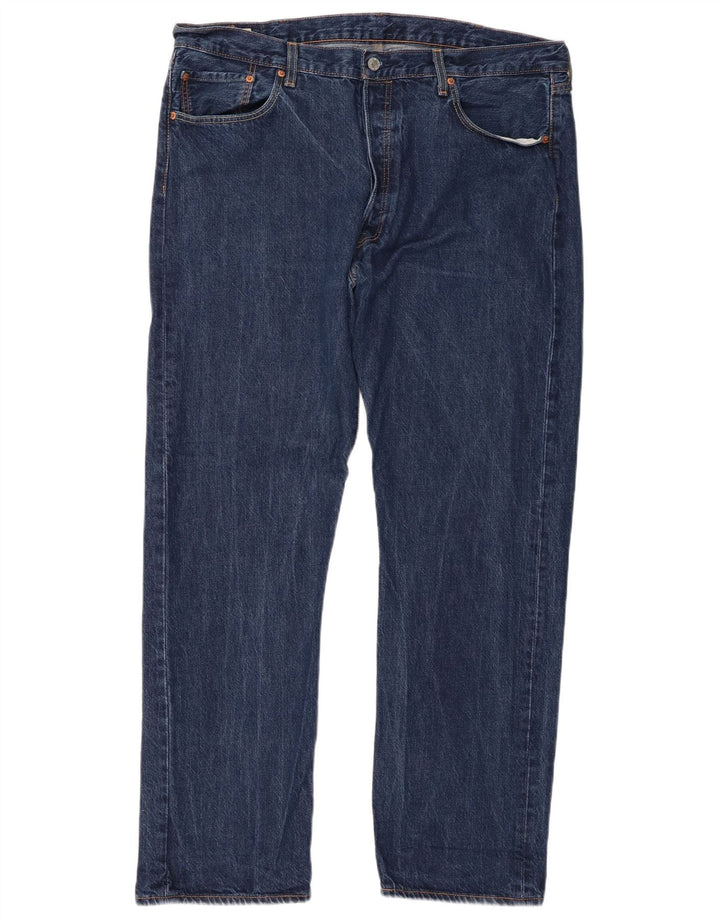 Мужские прямые джинсы Levi's 501 W40 L32 синие, хлопок