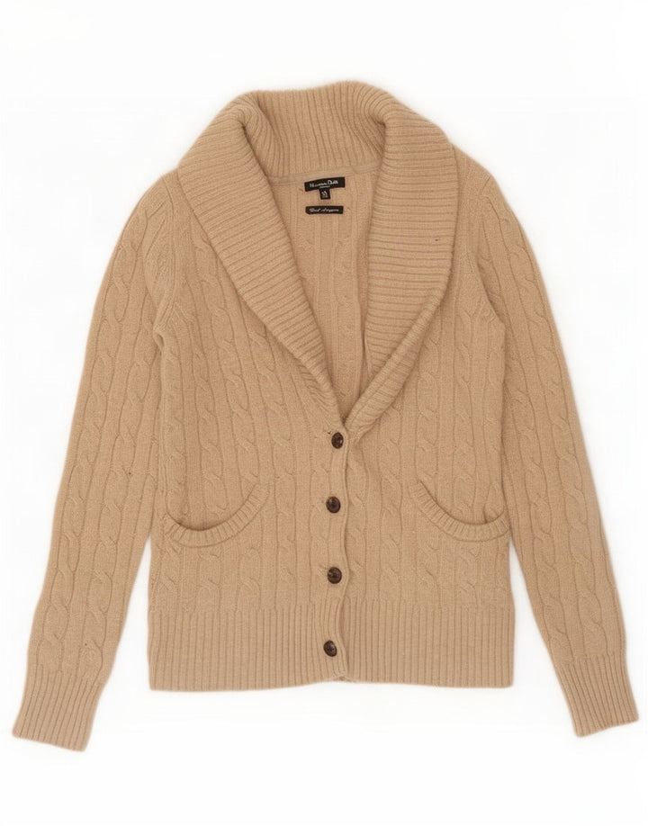 Женский кардиган Massimo Dutti UK 12, средний коричневый, шерсть
