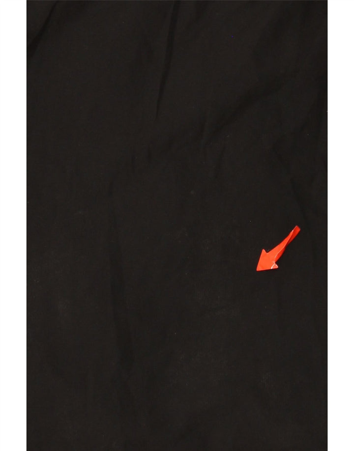 Мужская куртка-анорак Adidas UK 36, маленькая черная, полиэстер с цветными блоками