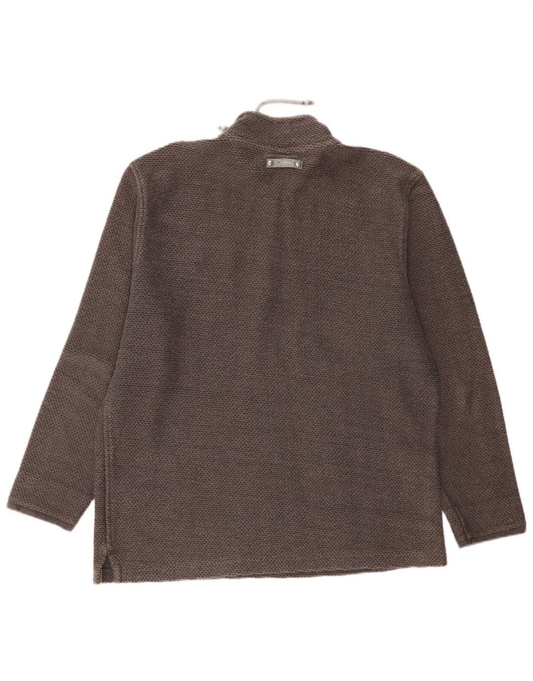 Мужской свитшот с воротником на молнии Weird Fish, джемпер XL, серый хлопок