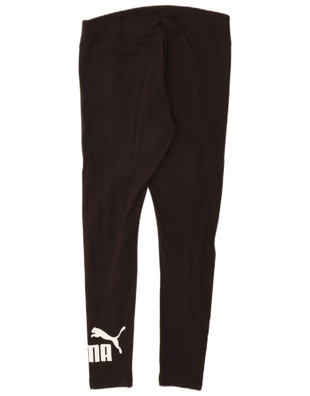 Женские леггинсы с рисунком PUMA UK 12, средний черный хлопок, черный