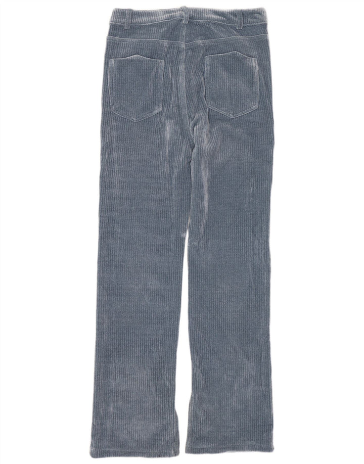 Женские прямые вельветовые брюки Zara EU 40 Medium W30 L30, синие, полиэстер