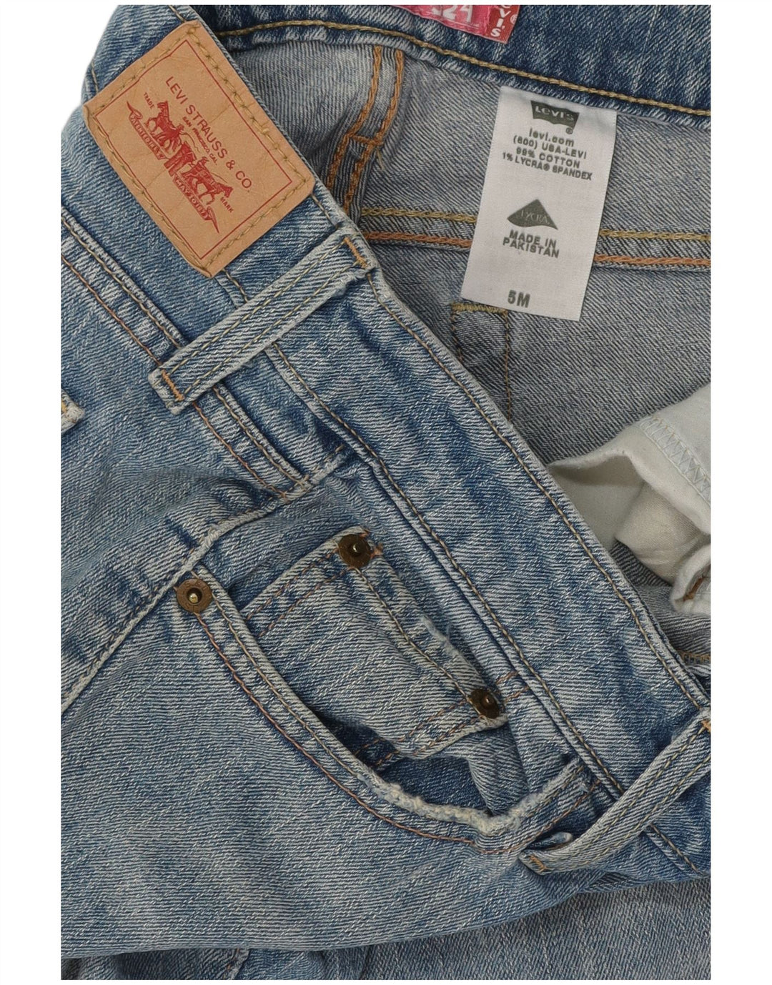 Женские джинсы LEVI'S Bootcut US 5 Medium W28 L31 Синие, хлопок