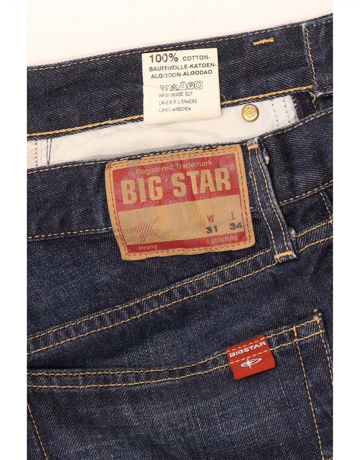 Мужские прямые джинсы Big Star W31 L31, синий хлопок