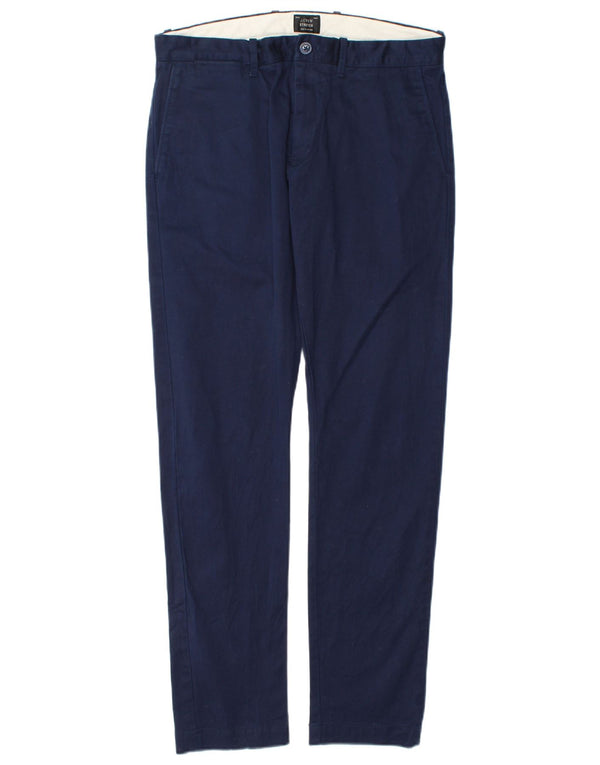 Мужские узкие брюки-чиносы J. Crew W31 L32, темно-синие, хлопок
