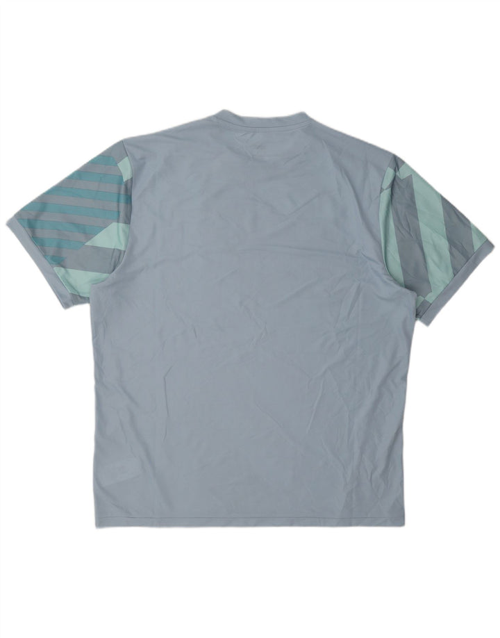 Мужская футболка Puma Top XL из синего полиэстера с геометрическим рисунком