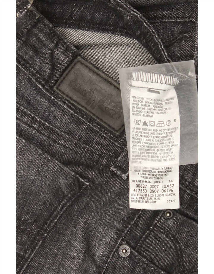Женские прямые джинсы Levi's 627 W30 L29, серый хлопок