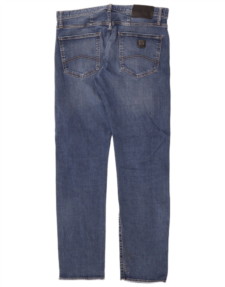 Мужские зауженные джинсы Armani Exchange W34 L32 синие