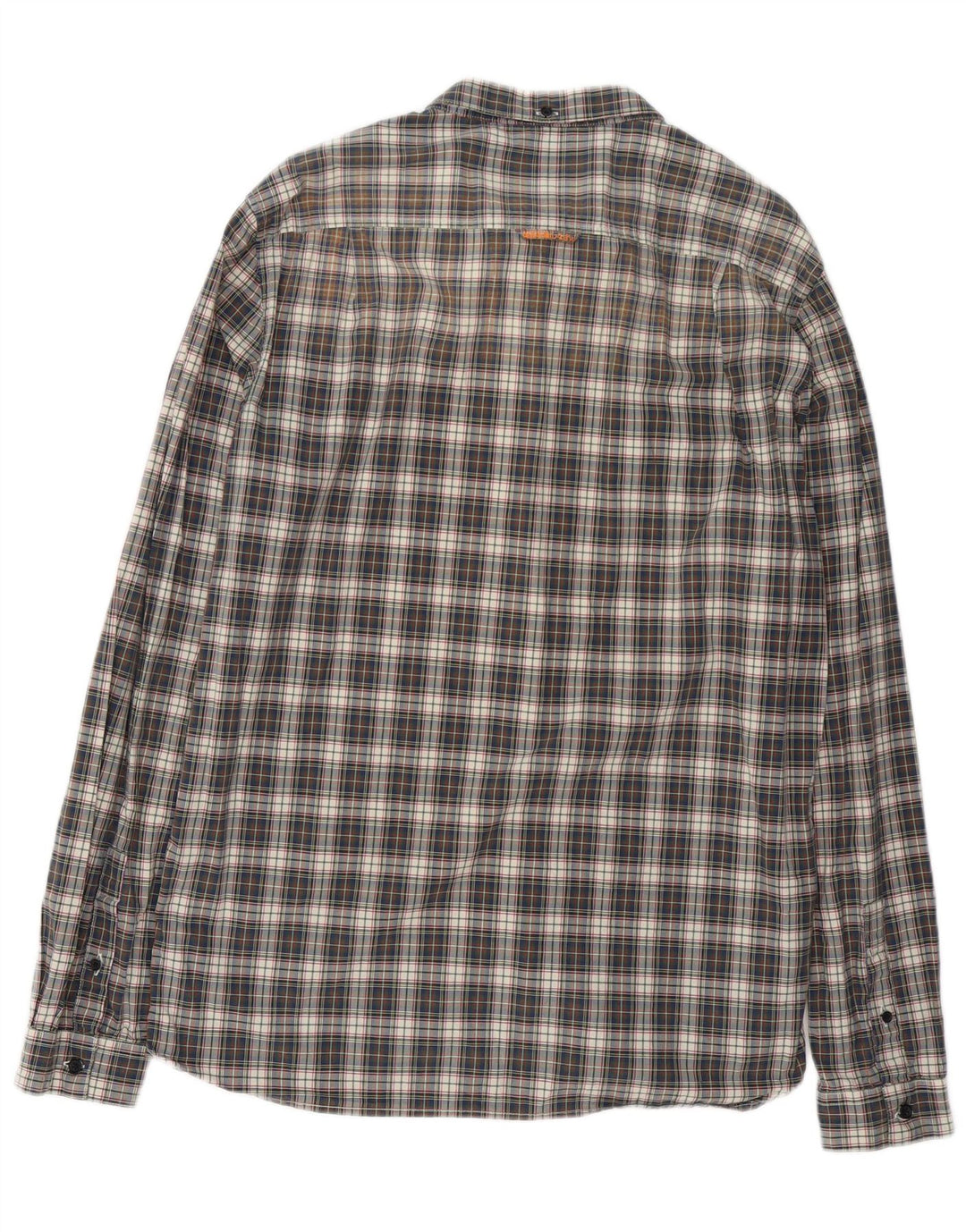 Мужская рубашка Superdry 2XL, темно-синяя клетка, хлопок
