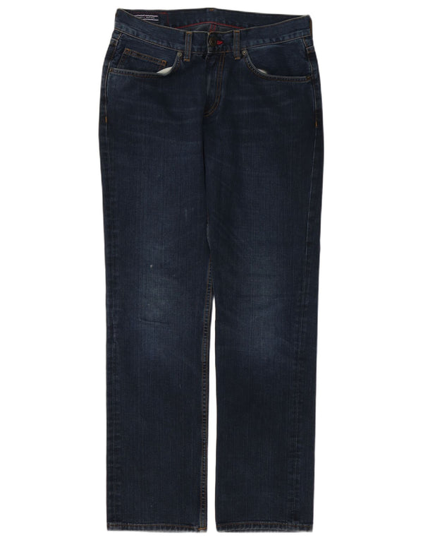 Мужские прямые джинсы Tommy Hilfiger W32 L32 темно-синие, хлопок