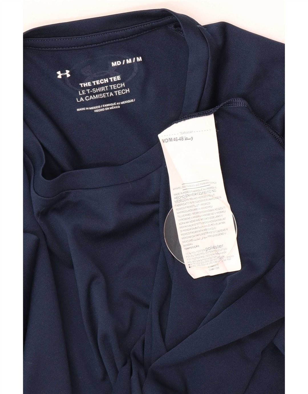 Мужская футболка Under Armour Верх среднего размера, темно-синий, полиэстер
