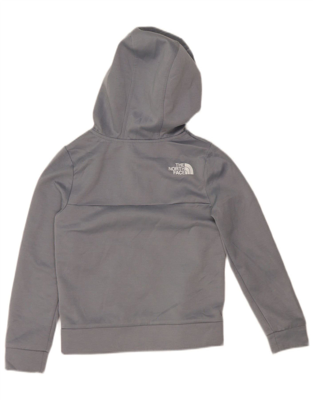 THE NORTH FACE Boys Graphic Hoodie Jumper 9-10 Years Medium Grey